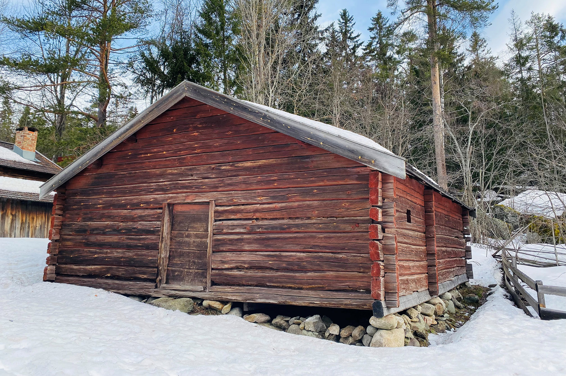 Torkbastun på vintern. Foto: Norra Berget.